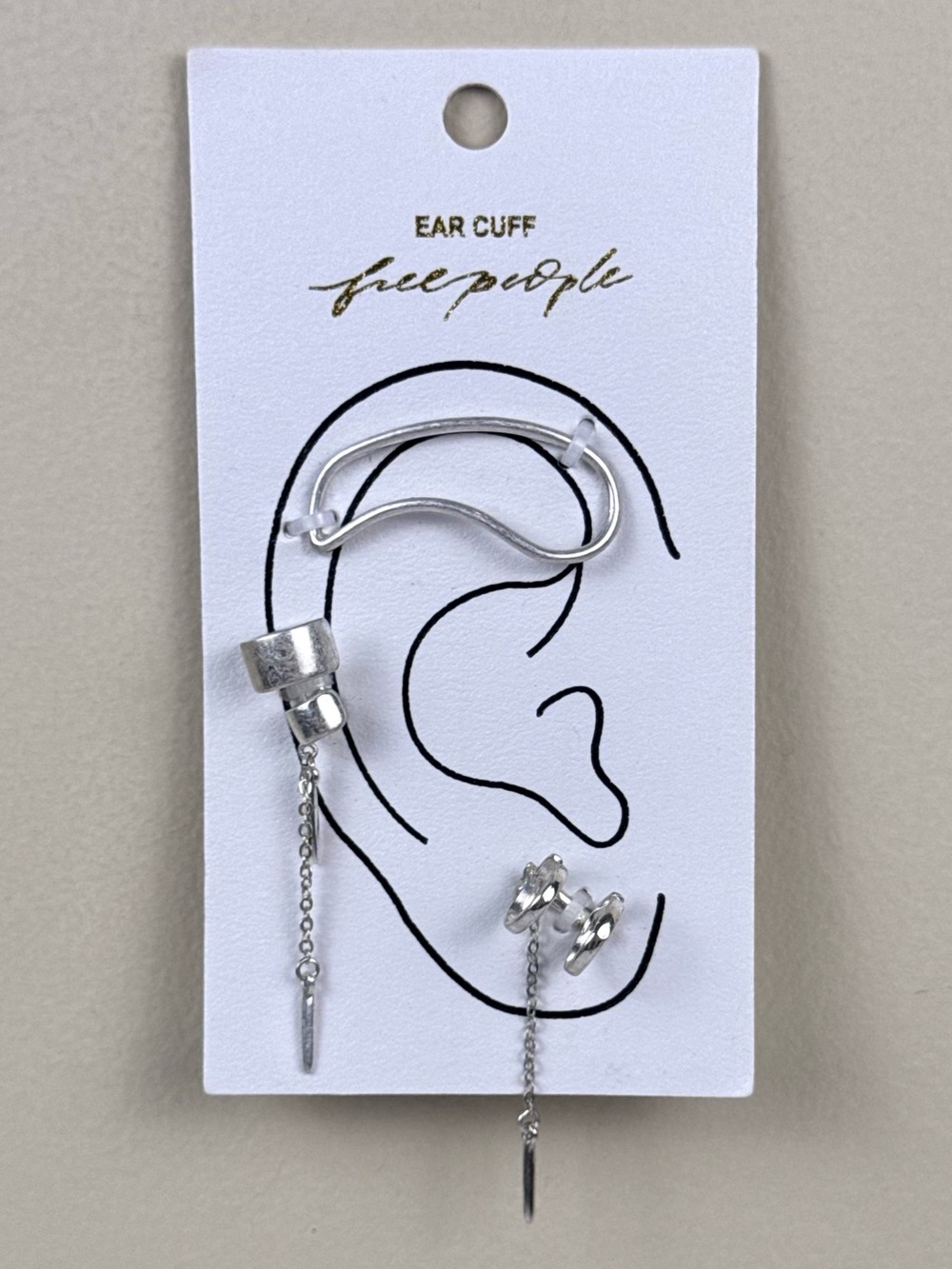 Free People Naomi Ear Cuff Set in Silver